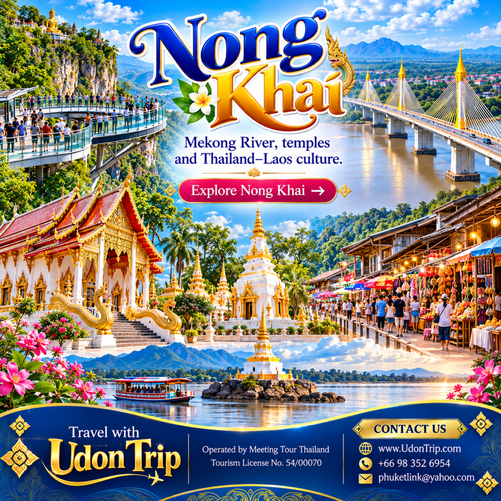 Discover Nong Khai, Thailand – Mekong River, Temples & Private Tours Explore the Beauty of Northeast Thailand and the Gateway to Laos.